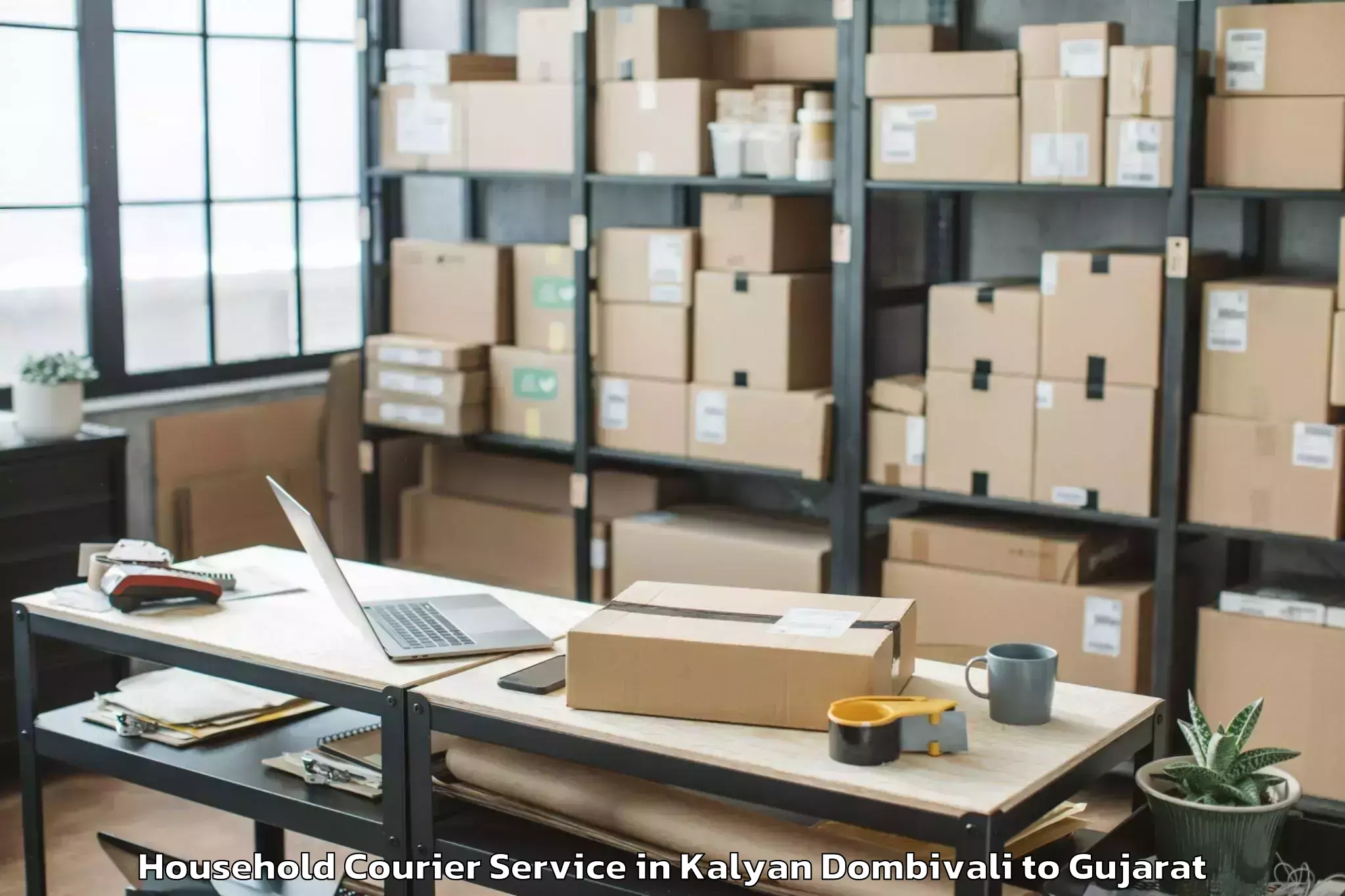 Professional Kalyan Dombivali to Lodhika Household Courier